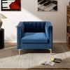 32 in. Wide Mid-Century Channel Tufted Velvet Accent Sofa Chair - Morden Fort - 2 of 4