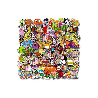 TruAIR 90s Cartoon Vinyl Waterproof Car Stickers