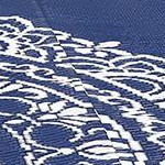 dark blue/white