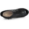 Allegra K Women's Glitter Platform Chunky Heeled Open Toe Ankle Boots - 4 of 4