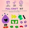 4E's Novelty Halloween Crafts for Kids (12 Pack) - Silly Monster Crafts Kids with Magnetic Foam Stickers, Fun Halloween Party Crafts for Kids Ages 3+ - 3 of 4