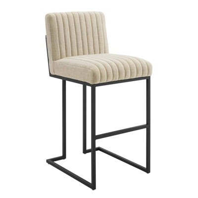 Indulge Channel Tufted Fabric Barstool - Modway
