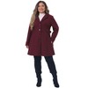Agnes Orinda Women's Plus Size Trendy Long Sleeve Side Pockets Elegant Winter Overcoats - 3 of 4