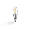 Smart 40W Equivalent Vintage Filament Tunable White LED Wi-Fi Enabled Voice Activated B11 E12 Light Bulb - image 2 of 4