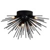 CWI Lighting Savannah 6 Light Flush Mount With Black Finish - 3 of 4