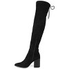 Journee Collection Womens Paras Stacked Heel Over The Knee Boots - 2 of 4