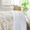 Captiva Designs 100% Cotton Damask Printed Comforter Set, Antique-Style Floral Bedding with Microfiber Fill, Soft, Lightweight and Breathable - 4 of 4