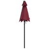 vidaXL Parasol Burgundy 78.7"x83.1" Aluminum - 4 of 4