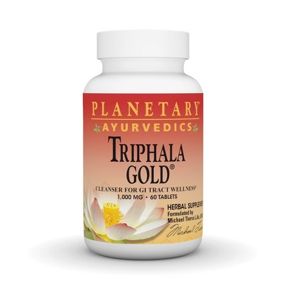 Ayurvedic-Triphala Gold-1,000 mg-60 Tablet by Planetary Herbals  -  60 Tablet