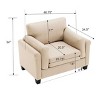 Sectional Sofa Sale,Comfort 6 Seater Sofa,3 Seater Couch With USB & Type-C Port,Deep Seat Couch,Contemporary Sofas For Living Room-Cuddlewood - 4 of 4