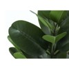 Syemin Artificial Plant Garcinia Tree Indoor Faux Greenery Potted Real Touch Decorative Green Leaves Black Cement Pot, Green, 15.5"*12"*28" - 4 of 4