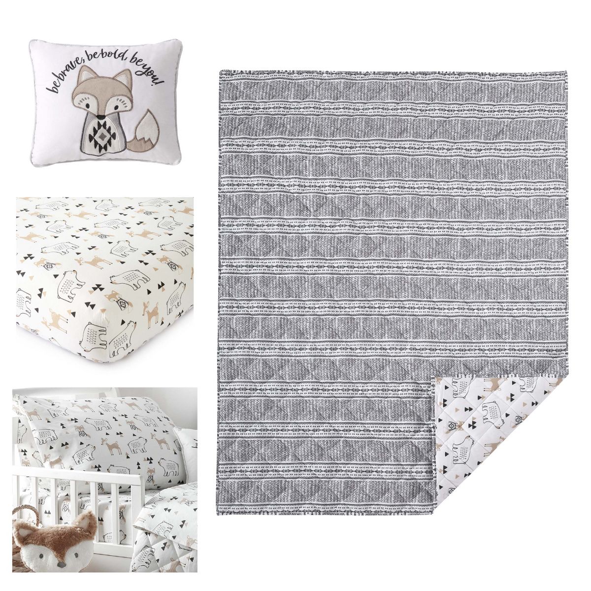 Bailey 5-Piece Toddler Bedding Set - Levtex Baby - thumbnail 5