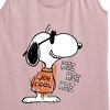 Women's Peanuts Joe Cool Hee Hee Hee Graphic Racerback Tank - Heather Orchid - X-Large - 2 of 4