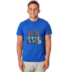 All-Stars of America T-Shirt Men's Baseball Inspired USA Tee - 1 of 4