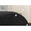 NicBex Round Storage Ottoman Footrest Stool,Velvet/Boucle Storage Bench with Wooden Shelving for Living Room,Bedroom,Entryway - 3 of 4