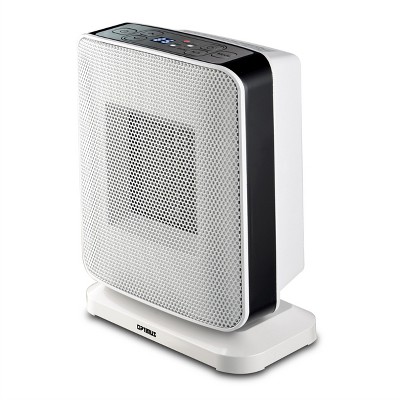 Optimus Portable Oscillation Ceramic Heater w/ Thermostat & LED