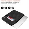 Acoinel 13 Inch Quilted Laptop Sleeve with Accessory Pouch for Women - 2 of 4