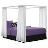 Queen Briella Metal Canopy Bed White - Room & Joy - image 2 of 4
