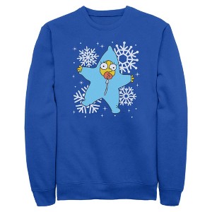 Mens The Simpsons Maggie Christmas Star Suit Sweatshirt - 1 of 4