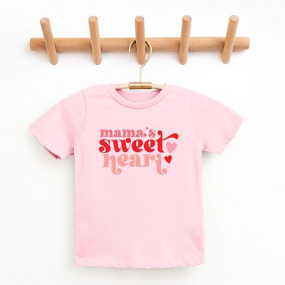 The Juniper Shop Pink Sweet Heart Toddler Short Sleeve Tee