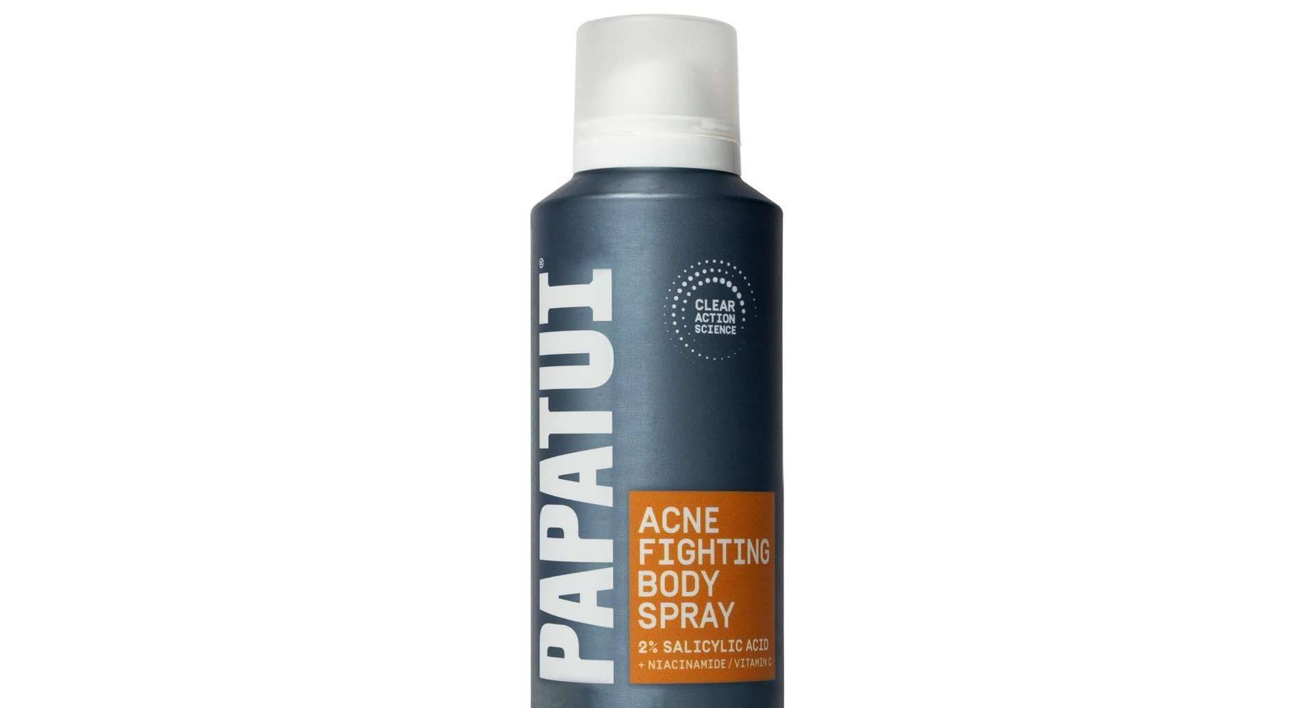 Papatui Men's Body Acne Spray for Back & Body Breakouts - 6oz: Unscented, Aerosol Can, Normal Skin