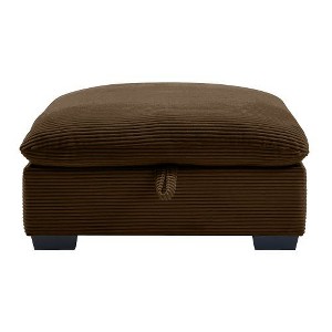 CENGHU Corduroy Fabric Ottoman Footrest to Combine with 2/3/4 Seater Sofa, Bedroom End Bench, Ottoman Entryway Footstool, Ottoman Bench with Storage - 1 of 4