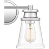 Quoizel Lighting Haverfield 2 - Light Vanity in  Polished Chrome - 3 of 4