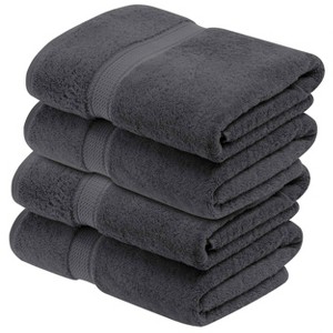 Luxury Cotton Heavyweight Ultra-Plush Bath Towel Set of 4 by Blue Nile Mills - 1 of 4