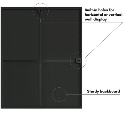 Black Front Loading Wall Picture Frame Set - 16x20 - 2 Pack