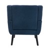 Modern Velvet Accent Chair with Curved Back and Padded Seat, Ergonomic Lounge Chair for Living Room, Bedroom - 4 of 4