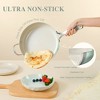 ZACHVO 4 Quart Macaron Saute Pan with Cove, Green - 4 of 4