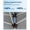 20x10 Pop Up Canopy with 6-Sidewall, Outdoor Tent with Portable Roller Bag - 3 Adjustable Height, 4 Weight Bags, 8 Stakes & 6 Guy Ropes - 2 of 4