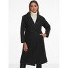 INSPIRE CHIC Women's Notch Lapel Double-Breasted Mid-Length Long Coat - 4 of 4