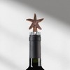 Unique Bargains Starfish Cork Stopper Aluminum Alloy Wood Red Bronze Tone Silver Tone Brown 2.83"x1.50"x0.79" 1 Pc - 2 of 3