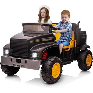 Garvee Kids Ride On Truck Car, 24V Powered Electric Vehicle Truck for Kids with Remote Control, Led Light, Music, Horn, High Low Speed - 1 of 4