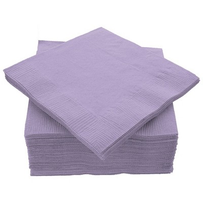 SparkSettings Beverage Napkins, 5” x 5” 2 Ply Paper Napkins, Pack of 100