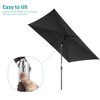 Sonkuki 6×9FT Rectangular Outdoor Patio Umbrella w/Push Button Tilt and Crank Handle, Sun-Protective - 4 of 4