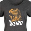Women's - Instant Message - Be Weird Bearded Dragon Graphic T-shirt Dress - 2 of 4