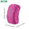 Unique Bargains Waterproof Backpack Rain Cover with a Vertical Reflective Strap for Hiking/Biking 1 Pc - 3 of 4