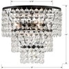 Crystorama Lighting Gabrielle 3 - Light Flush Mount in  Matte Black - 2 of 4