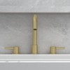 Bathroom Faucet, 8 Inch 3 Hole Faucet for Vanity Sink, Lavatory Basin Faucet with 2 Lever Handles, Pop Up Drain, 360 Degree Swivel Spout - 3 of 4