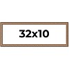 PosterPalooza | Panoramic Slim Profile Gold Picture Frame - UV Acrylic, Foam Board Backing, Hanging Hardware - 2 of 4