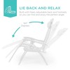 Best Choice Products Set of 2 Zero Gravity Lounge Chair Recliners for Patio, Pool w/ Cup Holder Tray - 2 of 4