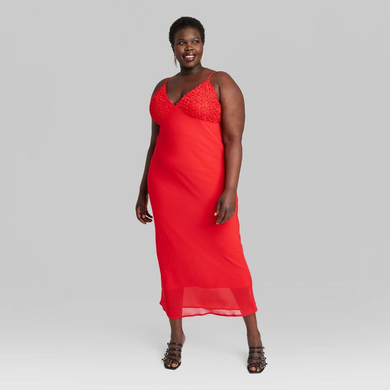 Women's Sleeveless Rosette Cup Maxi Dress - Wild Fable™, 3 of 12