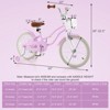 Infans 18" Kids Bike Toddler Bicycle w/Training Wheel Kickstand for 4-8 Years Purple - 2 of 4