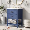 TiramisuBest 24'' Bathroom Vanity with Top Sink, Modern Bathroom Storage Cabinet with 2 Drawers, Single Sink Bathroom Vanity - 3 of 4