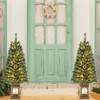 Tangkula 4FT Artificial Potted Christmas Tree Xmas Entrance Tree with 116 Branch Tips Pine Needles 100 LED Lights - 2 of 4
