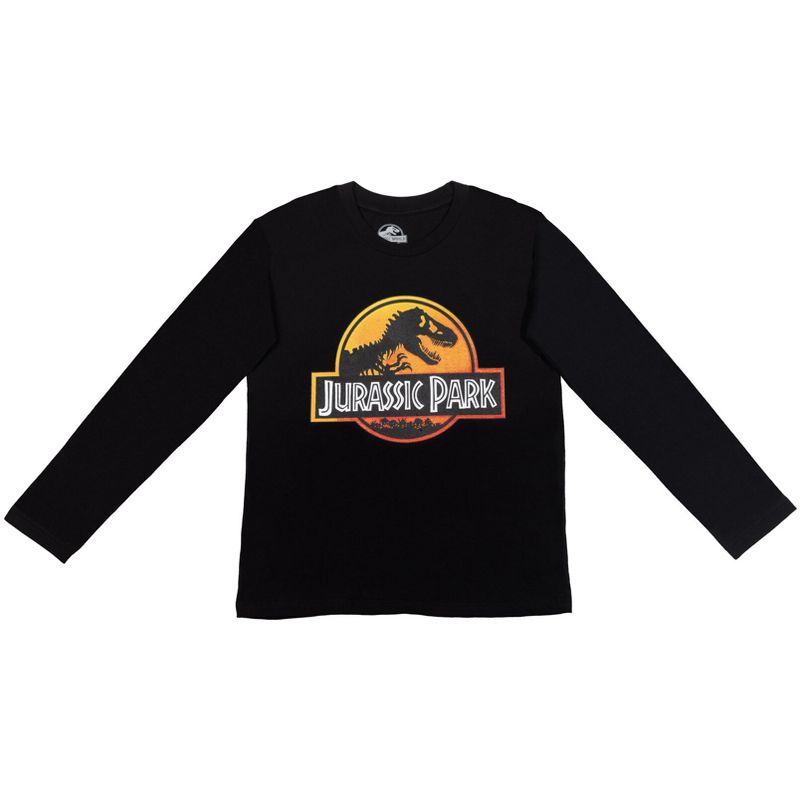Jurassic Park Dinosaur 2 Pack Long Sleeve Graphic T-Shirts, 4 of 8