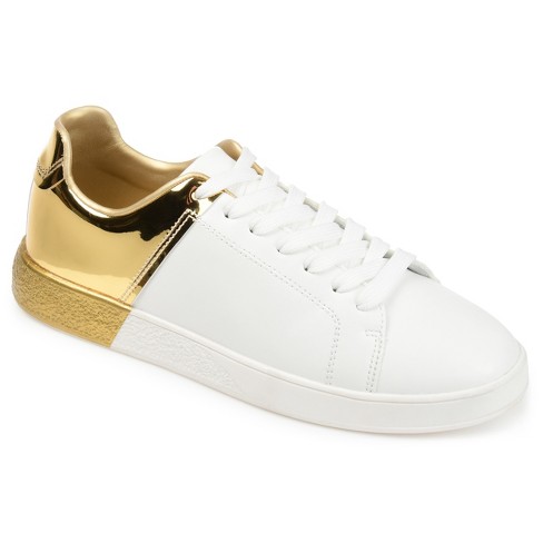 Journee Collection Women's Tru Comfort Foam Sabble Sneaker Gold 8 : Target