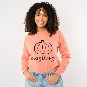 Simply Sage Market Pumpkin Everything Garment Dyed Long Sleeve - 1 of 4